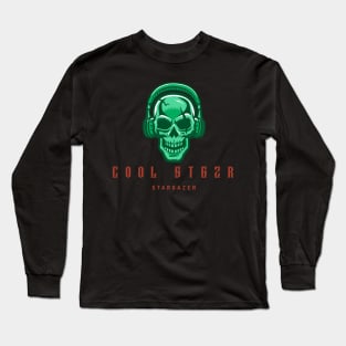 Cool Stargazer with Skull Long Sleeve T-Shirt